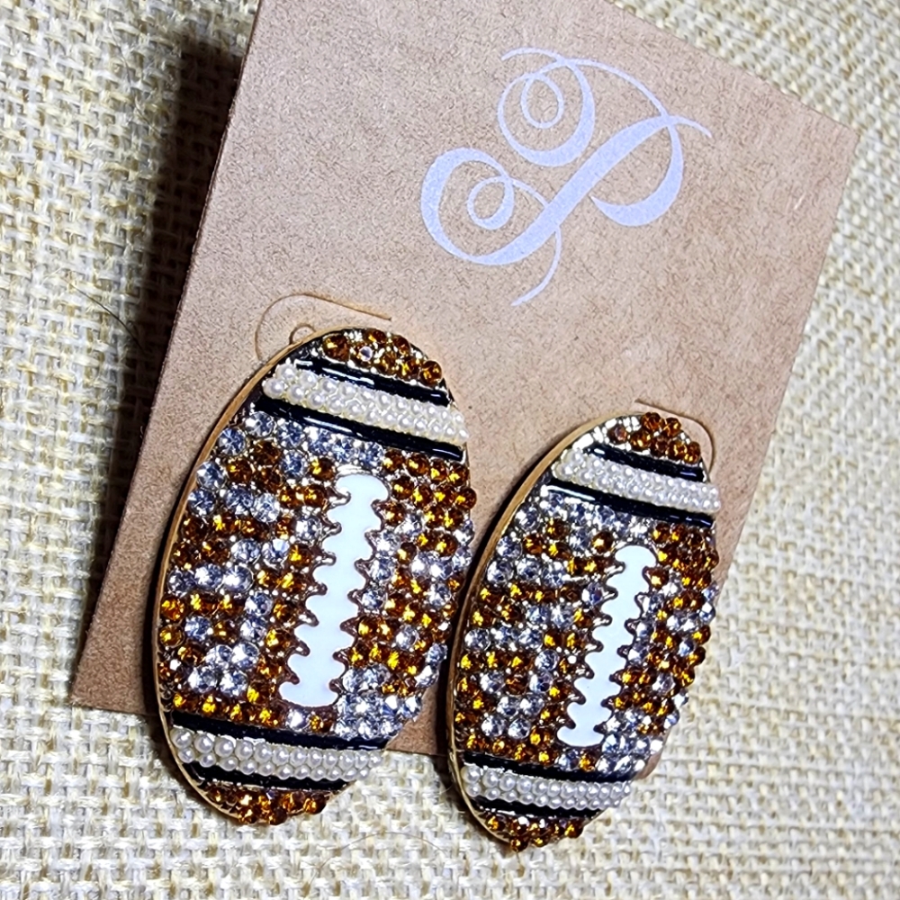 Plunder Football Earrings